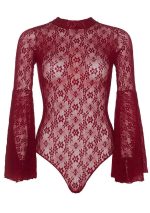 BODYSUIT FLORAL CON MANGAS EN CAMPANA - Imagen 9