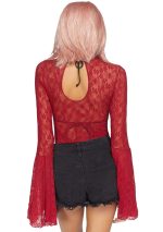 BODYSUIT FLORAL CON MANGAS EN CAMPANA - Imagen 11