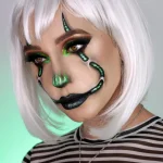 Peluca de cabello corto blanco - Imagen 4
