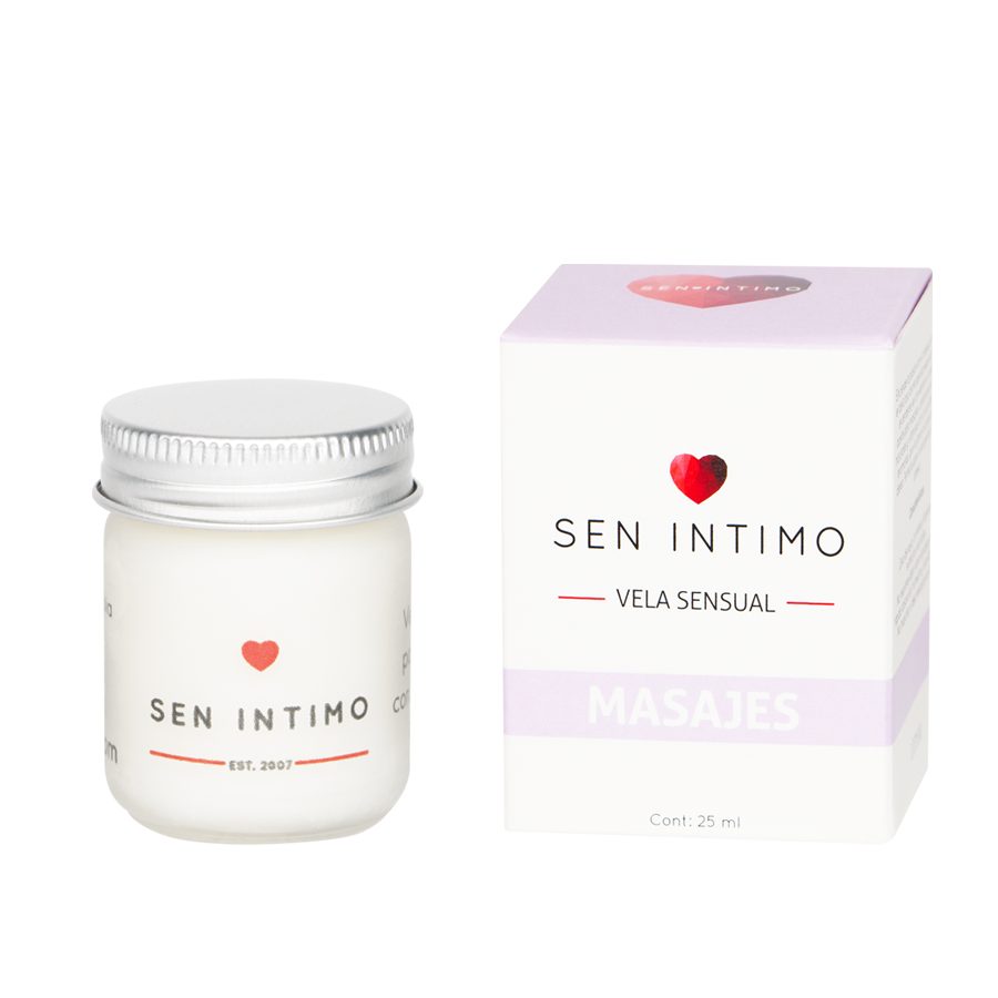 Vela para masaje sen pheromonas