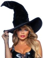 Sombrero terciopelo de bruja