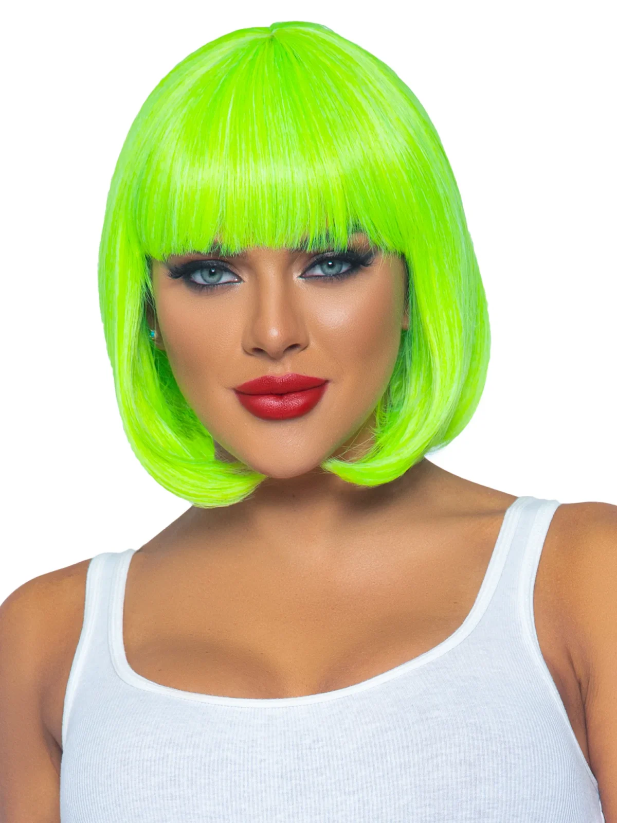 Peluca de cabello corto neón - Imagen 2