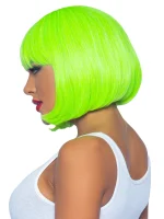 Peluca de cabello corto neón - Imagen 4